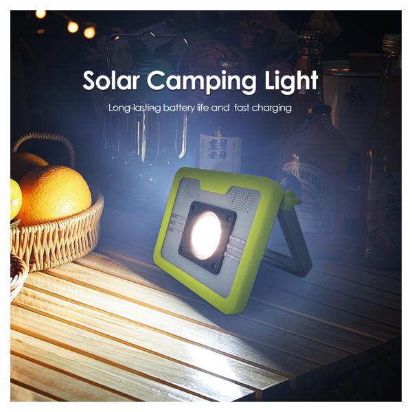 Portable Led Solar Camping Light 4W IP65 Waterproof SMD LED  Cold White Rechargeable With BT For Hiking Caming