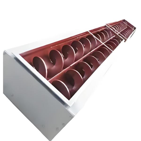 Convoyeur à vis en U industriel avec nouveau moteur à engrenages hélicoïdaux sans arbre