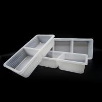 Plateau personnalisé en PP de qualité alimentaire à 2 cavités pour pâtisseries et produits de boulangerie
