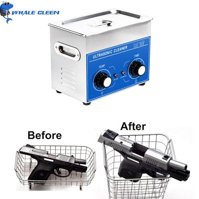 líquido de limpeza ultrassônico 100W 20-80C Adjutable da arma 3.2L para a caixa da bala