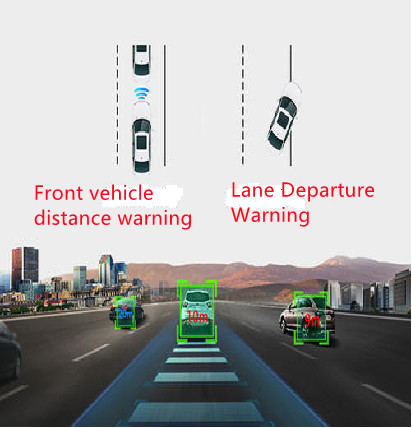 Усовершенствованная система помощи водителю 4G ADAS DSM Dashcam Видеорегистратор