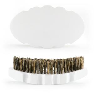 Pincel 360 Wave Brush Design personalizado Madeira de Beech Branco 100%