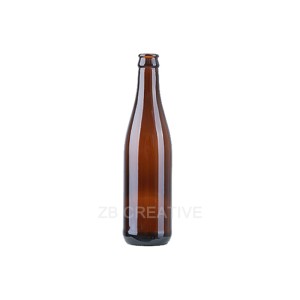 Amber Flint Glass Beer Bottles 330ml Crown Cap Craft Brew Packaging 308g CY-303