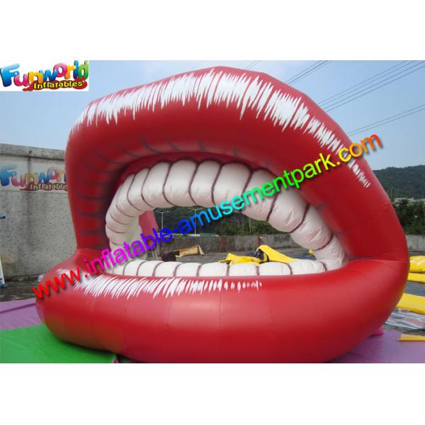 Красное популярное раздувное промотирование зубов губ дам знаков рекламы