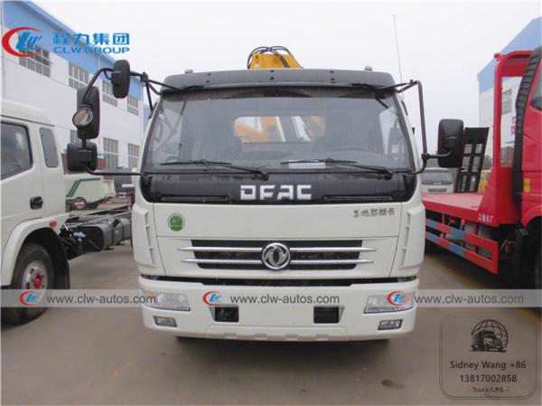 Guindaste hidráulico do caminhão do crescimento do braço da dobradura de Dongfeng Duolicar 4T 5T