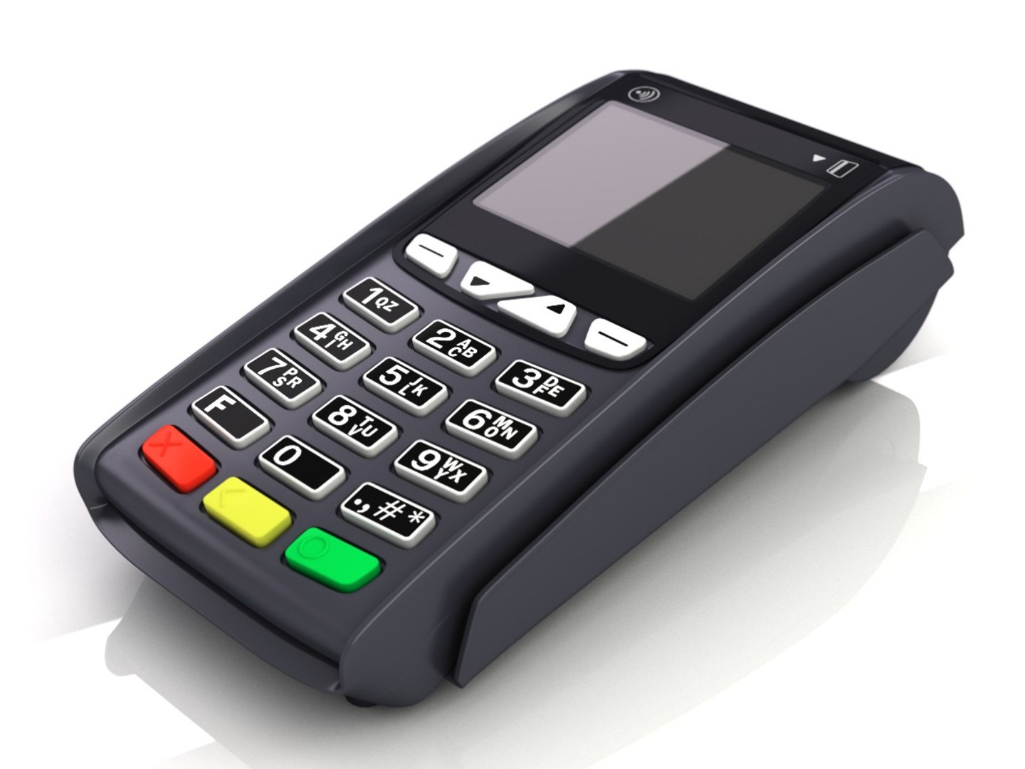 Белый цвет POS Мобильный терминал Смарт-сканер кредитных карт для использования для оплаты такси