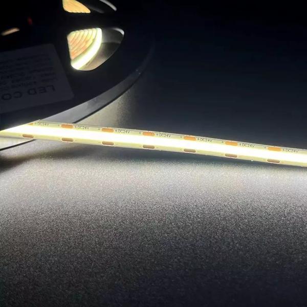 320Leds Flexible LED Strip White/Warm White DC24V 8mm Width Integrated COB LED Light