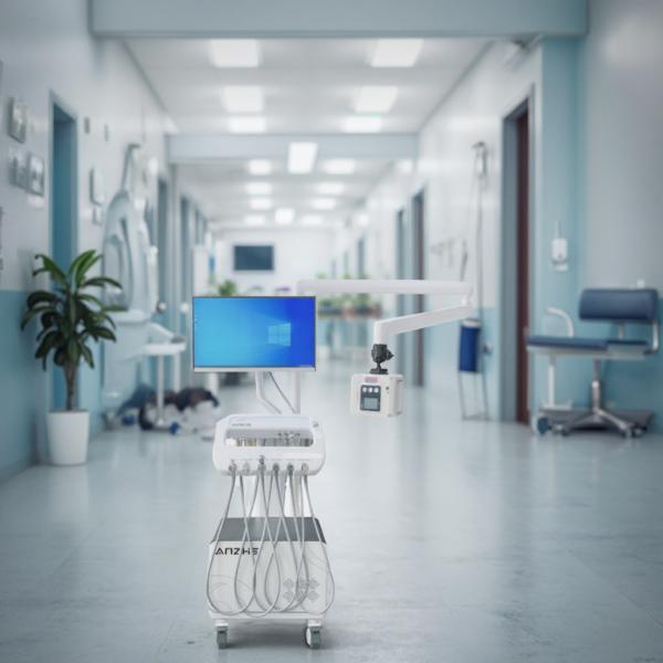 Hot Sell Dental Treatment Machine with Compressor Dental Clinic Equipment Mobile Dental Delivery Cart