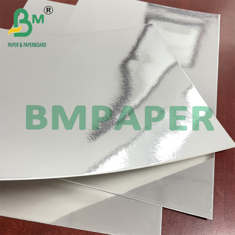 14pt 15pt Metallic Silver Cardstock Paper For Cosmetic Box C1S SBS 14pt 15pt Металлическая серебряная карточная бумага для косметической коробки C1S SBS