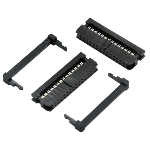 Passo de Pin Cable Connector Black Color 1.27mm 2.0mm da fêmea 14 de IDC