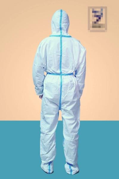 Hospital Work Disposable Protective Coverall Asbestos Suits Eco Friendly