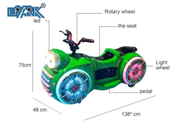 Big Eyes Motorcycle Electric Playground Rechargeable Motorcycle Kids Riding Game
