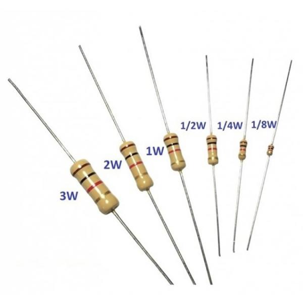 Assorted Resistors 1% 5% Tolerance 1/4W 600 Ohm Carbon Film Resistors