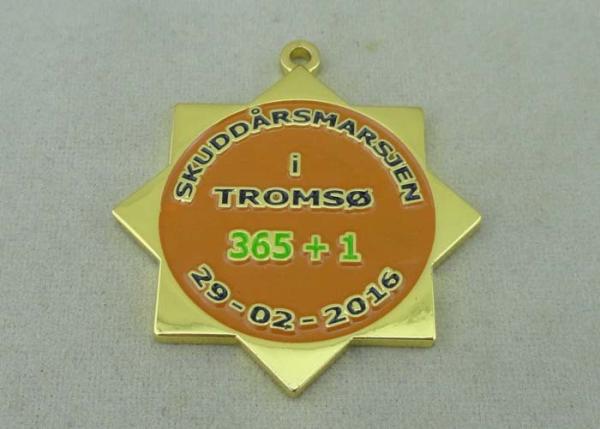 Hard Enamel Medal Goverment Medals Custom Ribbons Awards Brass 45 Mm