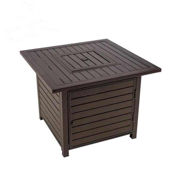 50,000 BTU Auto-Ignition Square Propane Fire Pit For Courtyard Balcony Garden