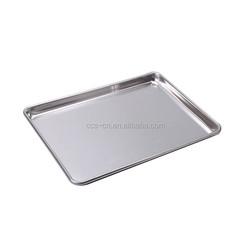 26 * 18 polegadas 1 mm de espessura retangular fio-na-caneta bandeja de cozimento de liga de alumínio fio-na-caneta bandeja de forno de metal plano bandeja de cozimento