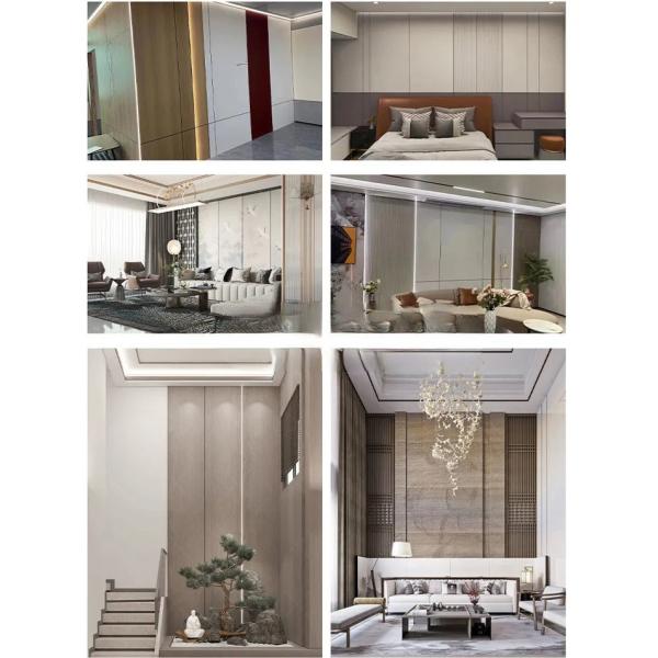 Panel de pared de PVC a prueba de fuego para oficina de apartamento