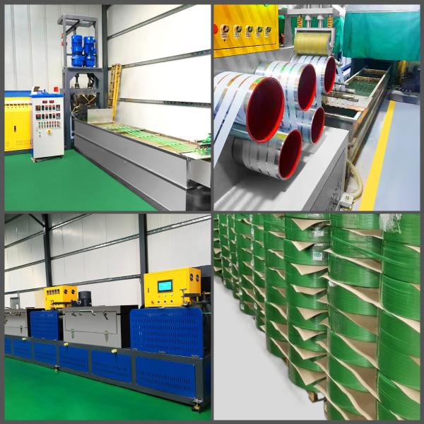 GUOMAO Motor PET Strapping Band Production Line Width 9-32mm PET Strap Extruding Machine Strong Tension 350-950kgf