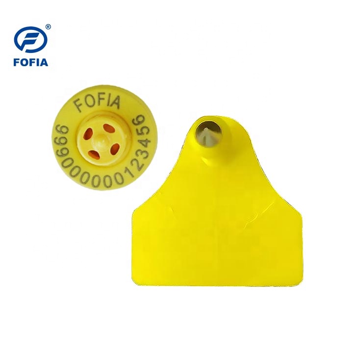 Fofia Waterproof Combination Electronic Animal Tracking Ear Tag New High Quality RFID TPU Laser Coding 3 Years Warranty Goat