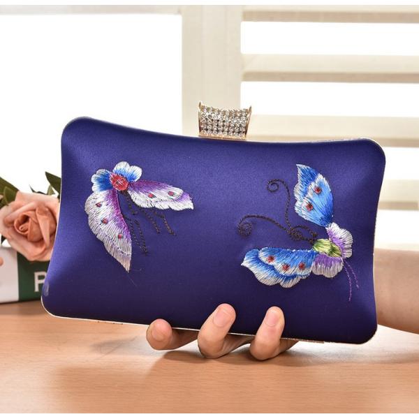 European and American vintage evening bags embroidered clutch bride