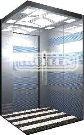 630kg 800kg 1000kg Traction Passenger Elevator 1.75m/S With Mirror Etching Finish For Hotel Shopping Mall