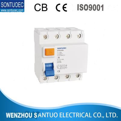 STID-63 dos ciclos atuais residuais da proteção 4000 do IP 20 do interruptor da série RCCB 4p 230v tipo magnético