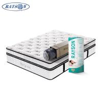 Sommier hybride de poche de taille blanche de la Reine avec le double filet de lit de ressort