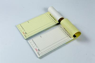 002 Numbered Pages Docket Book / Take Away Docket Book 55ggsm Yellow Cover with Two Staples