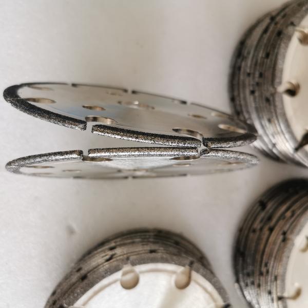 145mm*4.8mm*16mm*6mm B80/100 Electroplated CBN Cyclone Grinding Wheel For Chain SawSaws