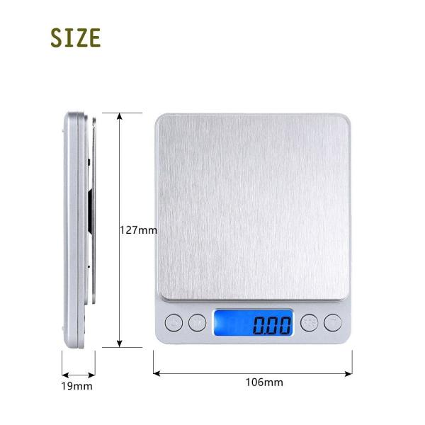 Balance électronique portable LCD Super Mini Balance numérique pour bijoux 1000g 0.01g-500g Balance de poche Balance de poids Grammes
