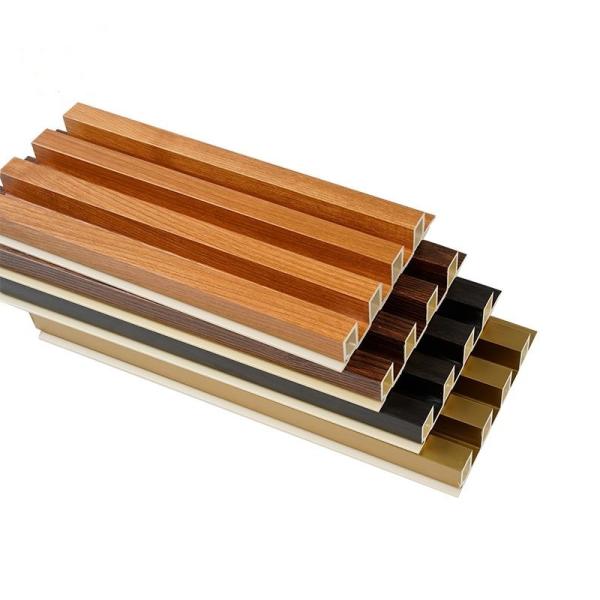 3D Insulated Slat Wood Indoor Interior PVC Decorate WPC Wall Panel for Modern Design