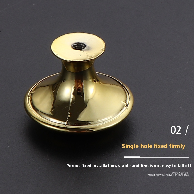 Single Hole Stainless Steel Mushroom Knob in Gold Silver Black-for Cabinets Door Shoe Drawer & Bedroom Bathroom Use