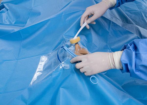 Nonwoven Disposable Fabric Sterile Surgical Incision Eye Drape With CE