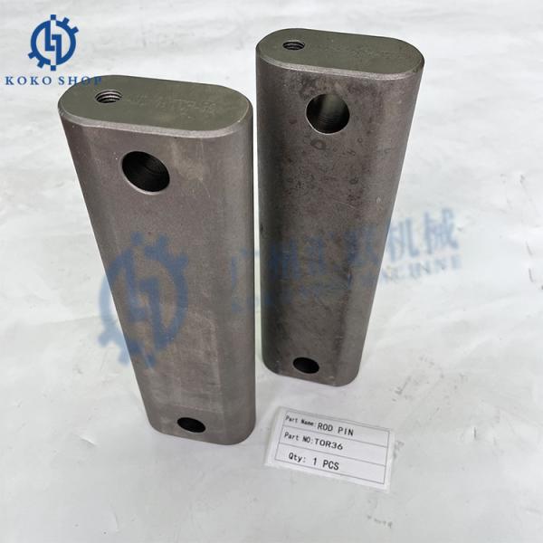 Komac Tiger Peças de martelo de quebra hidráulico TOR36 Rod pin com orifício TOR13 TOR18 TOR22 TOR23 TOR26 TOR42 TOR55 TOR70