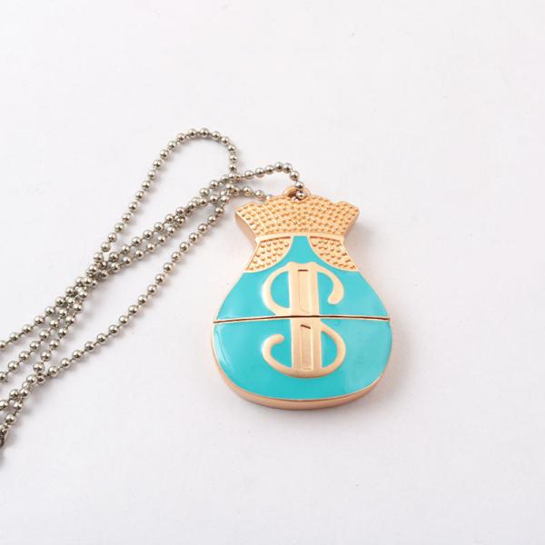 Ожерелье с кристаллической USB-наконечкой 128 Гб Подарок для дамы и детей Рождество и праздник