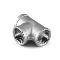 1.2 Inch Diameter Inlet Outlet Water Tee 304 / 316 Stainless Steel HW-15