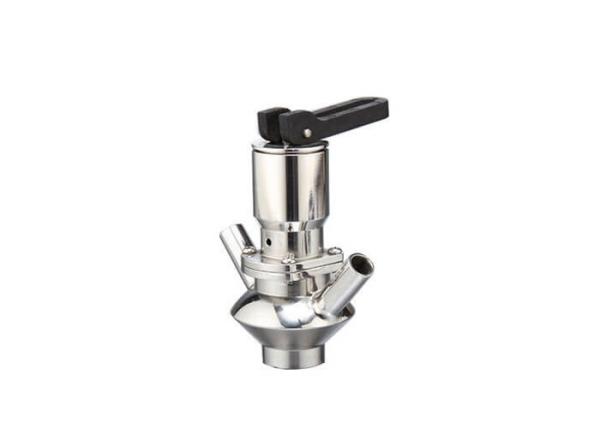 Aseptic Sanitary Sample Valve / Stainless Steel  Sample Port Valve