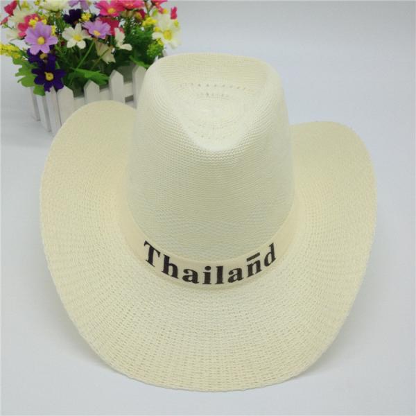Men Summer Hat Western Cowboy Hat knitted Hat Advertising hat Logo Customized