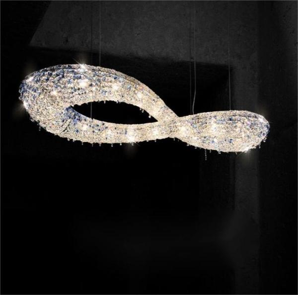 Art Light Luxury Crystal Chandelier para sala de estar Restaurante Hotel Lobby