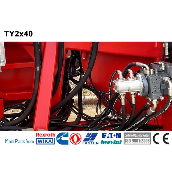 Transmission Line Stringing Equipment Hydraulic Tensioner With Diesel Engine