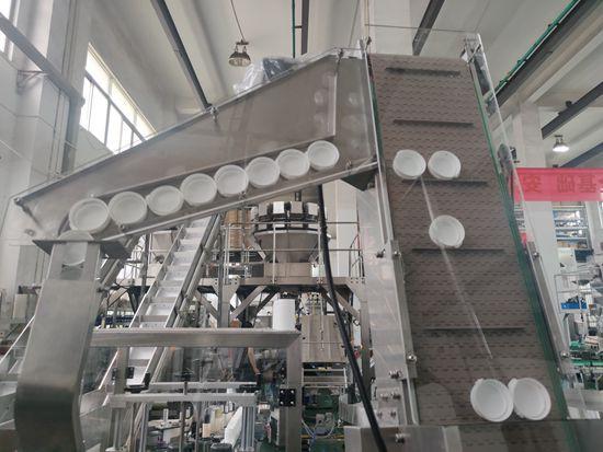 Automatic Linear Screw Capping Machine For Bottle Pump Head Cover Bottles