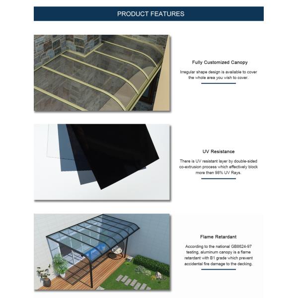 Настраиваемая наружная водонепроницаемая крыша крыша легко устанавливается