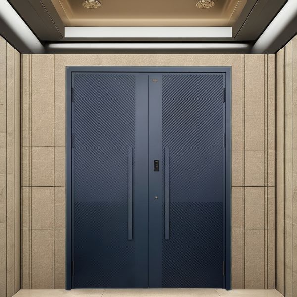 Modern Steel Manual Security Swing Door Anti Theft For Villa Entrance