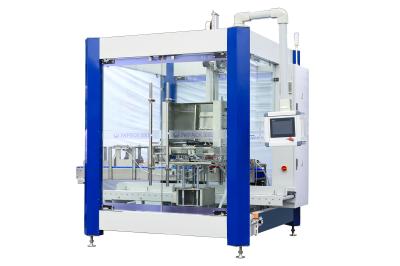 máquina de empacotamento 3KW automático de 4-5Cartons Min Plastic Glass Bottle Carton