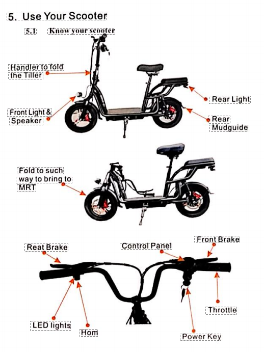 Lightweight Foldable Electric Scooter with 60 km Range and 250W Motor for Smooth Urban Travel