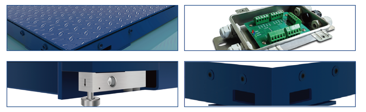 High Accuracy Explosion Proof Floor Scale Carbon Steel 0.5T Industrial Floor Scale