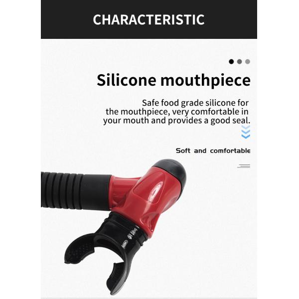 OEM Diving Swim Semi Dry Snorkel Tube For Beginners 47cm