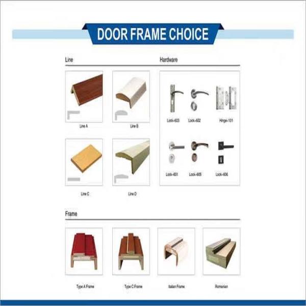 ISO9001 CE MDF Black Interior Armored Front Doors For Home