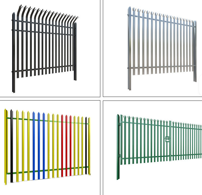 Anti Intrusion Steel Palisade Fence For Controlled Perimeter And Clear Boundary Signaling