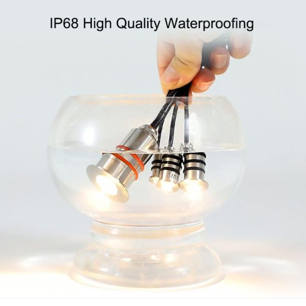 Underground Light LED Outdoor Mini Spotlight 1W 12V Underwater Buried Light Aisle Step Light Waterproof Spot Light